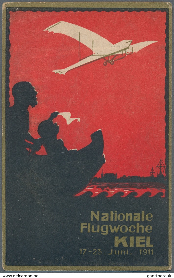 10252 Thematik: Flugzeuge, Luftfahrt / Airoplanes, Aviation: 1911: Kiel Flugwoche (17.-23.Juni): Ungebrauc - Flugzeuge