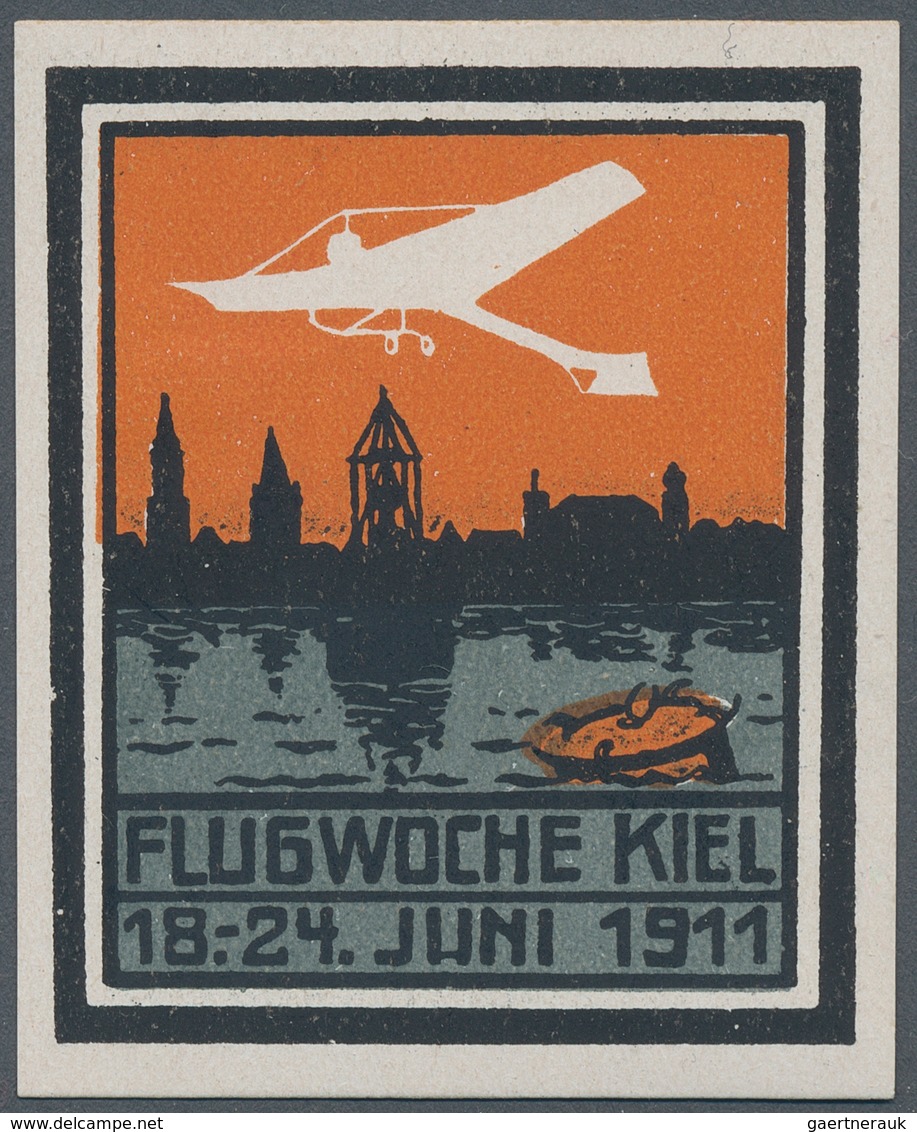 10252 Thematik: Flugzeuge, Luftfahrt / Airoplanes, Aviation: 1911: Kiel Flugwoche (17.-23.Juni): Ungebrauc - Flugzeuge