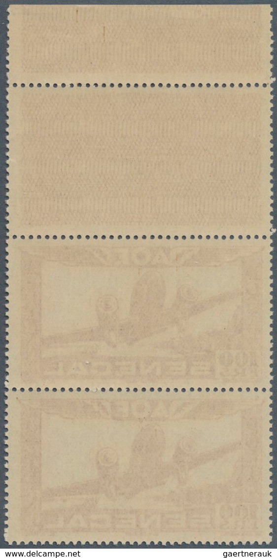 10258 Thematik: Flugzeuge, Luftfahrt / Airoplanes, Aviation: 1942, Senegal AOF. Air Mail Stamp "100fr Airp - Avions