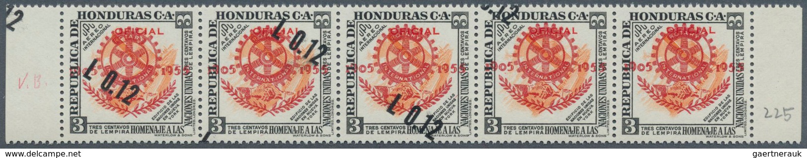 10286 Thematik: Internat. Organisationen-Rotarier / Internat. Organizations-Rotary Club: 1955, Honduras. T - Rotary Club