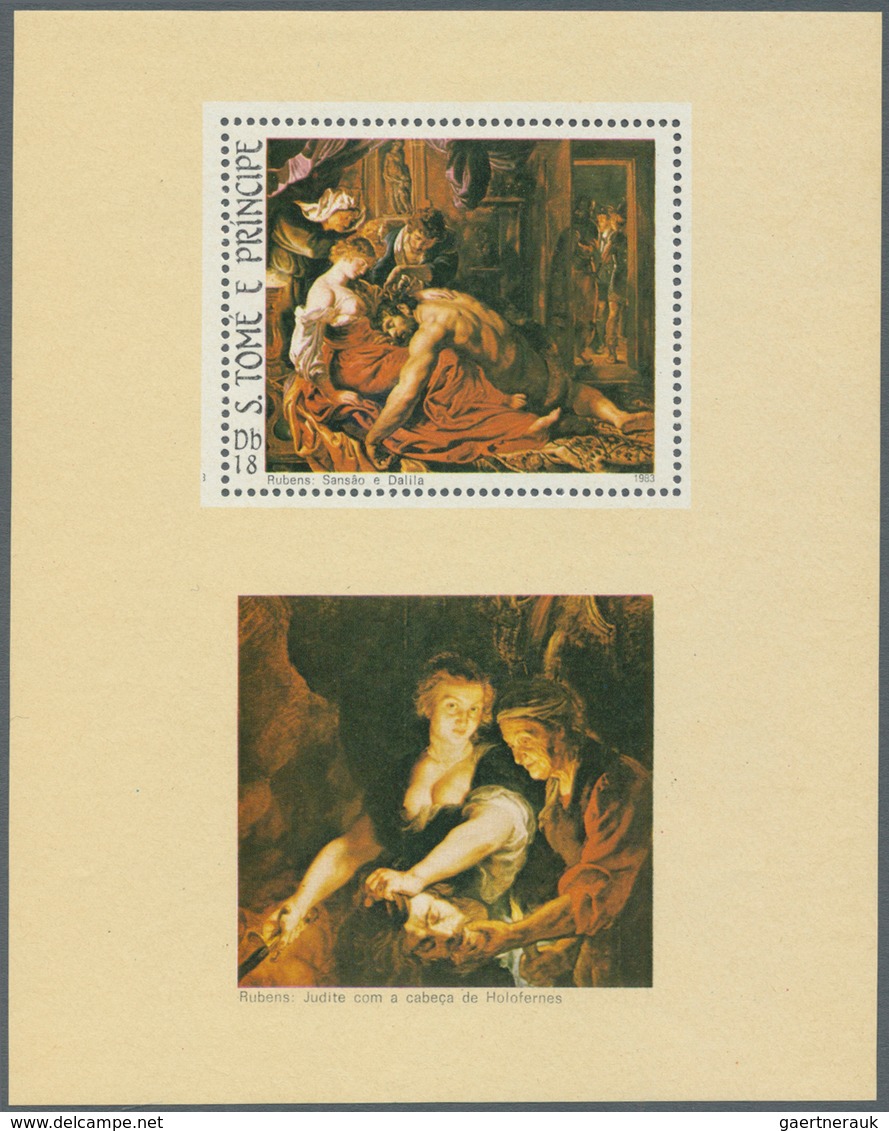 10350 Thematik: Malerei, Maler / Painting, Painters: 1983, SAO TOME E PRINCIPE: Easter Paintings 'Samson A - Sonstige & Ohne Zuordnung