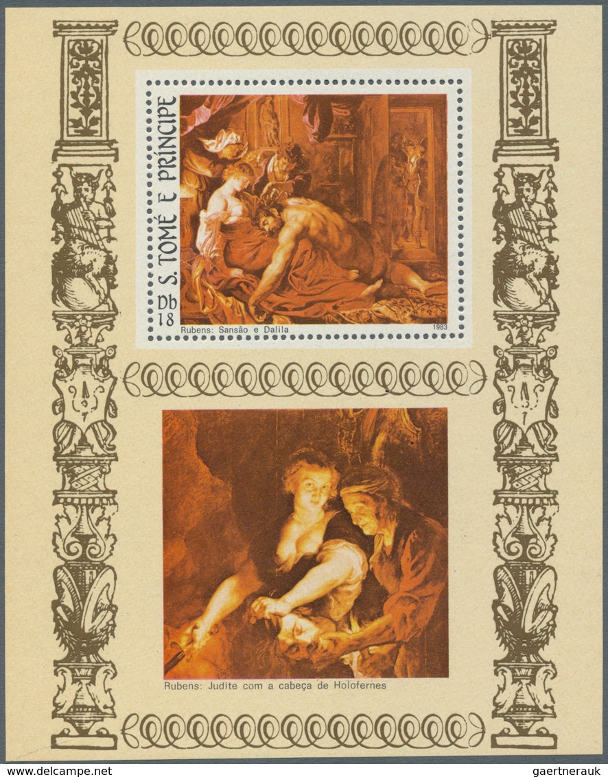 10350 Thematik: Malerei, Maler / Painting, Painters: 1983, SAO TOME E PRINCIPE: Easter Paintings 'Samson A - Autres & Non Classés