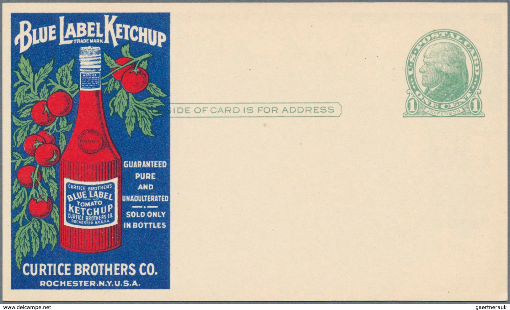 10355 Thematik: Medizin, Gesundheit / Medicine, Health: 1913 (ca), USA. Colored Advertising Postcard 1c Je - Medizin