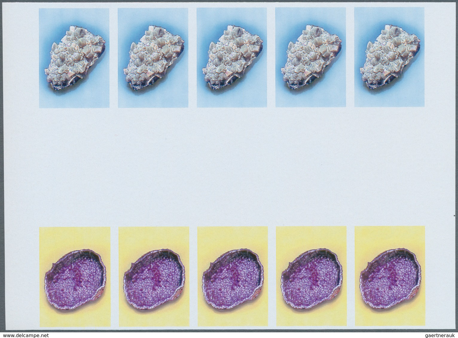 10374 Thematik: Mineralien / Minerals: 1992, MAROKKO: Minerals 1.35dh. Quartz And 3.40dh. Calcit In Six Di - Mineralien