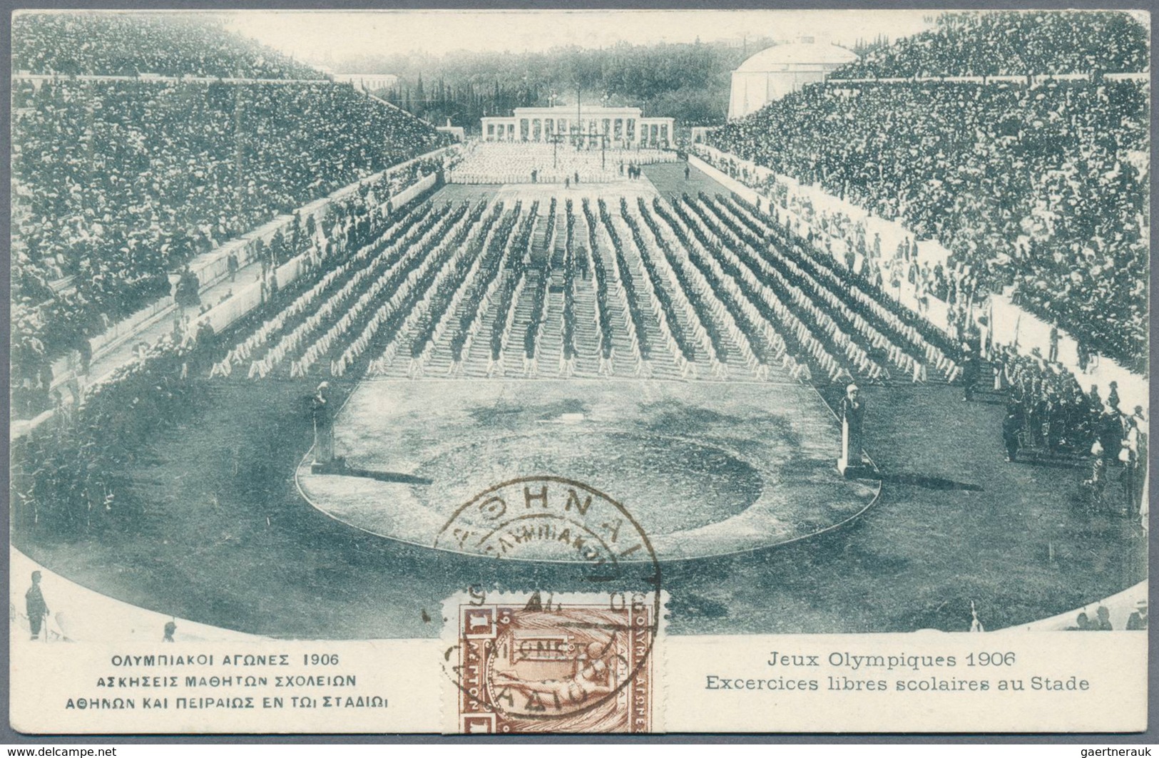 10423 Thematik: Olympische Spiele / Olympic Games: 1906. Picture Postcard "Jeux Olympiques 1906 / Excercic - Altri & Non Classificati