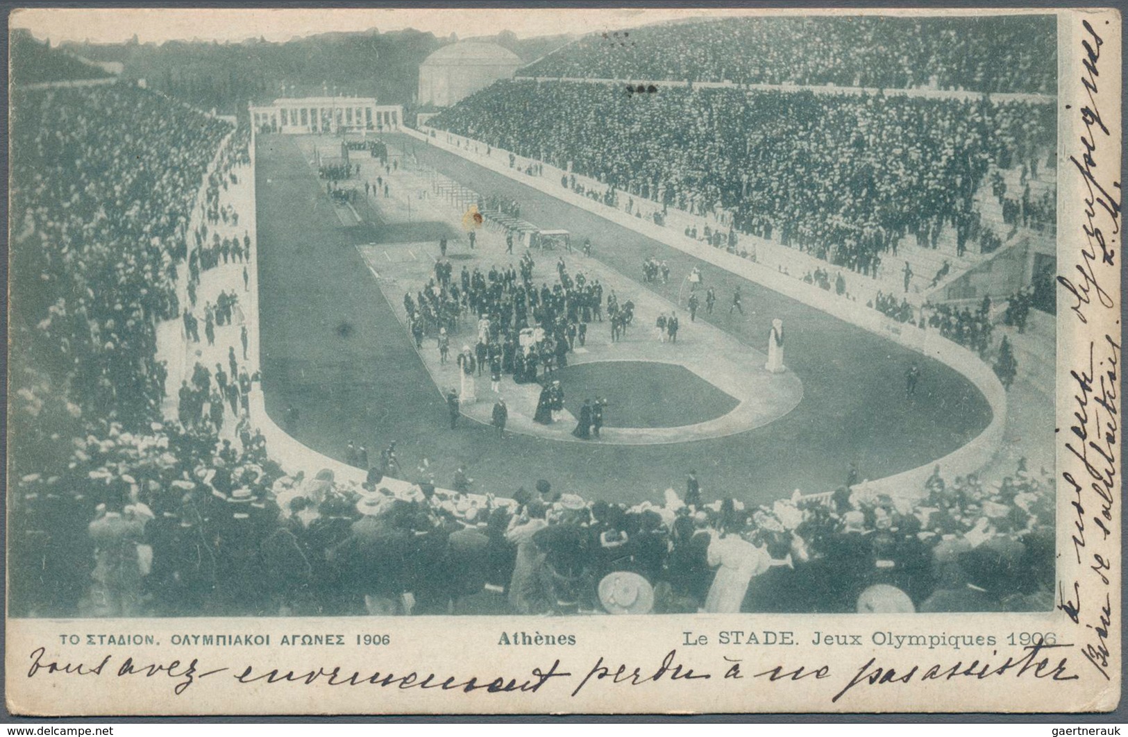 10424 Thematik: Olympische Spiele / Olympic Games: 1906, Athen, Vier Verschiedene Ansichtskarten Mit Abb. - Autres & Non Classés