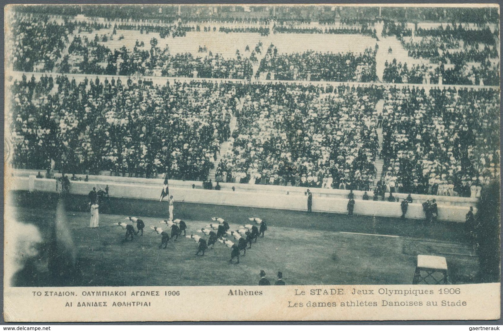 10425 Thematik: Olympische Spiele / Olympic Games: 1906, Athen, Sechs Verschiedene Ansichtskarten, Fünf St - Autres & Non Classés