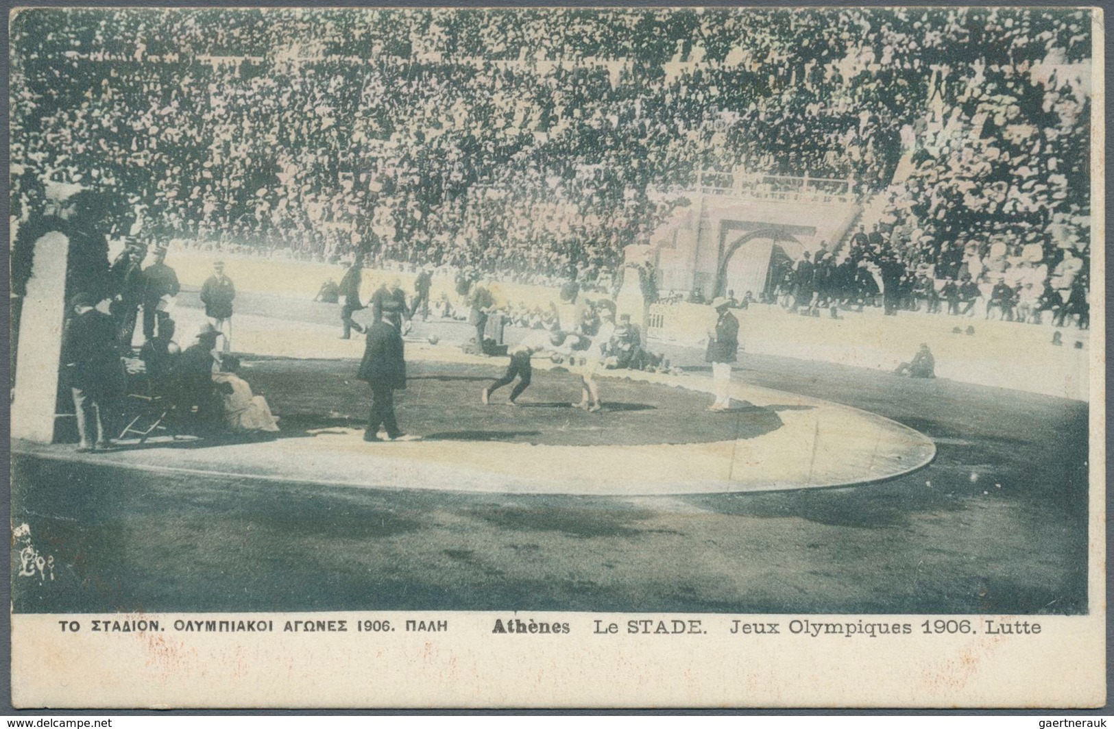 10425 Thematik: Olympische Spiele / Olympic Games: 1906, Athen, Sechs Verschiedene Ansichtskarten, Fünf St - Autres & Non Classés