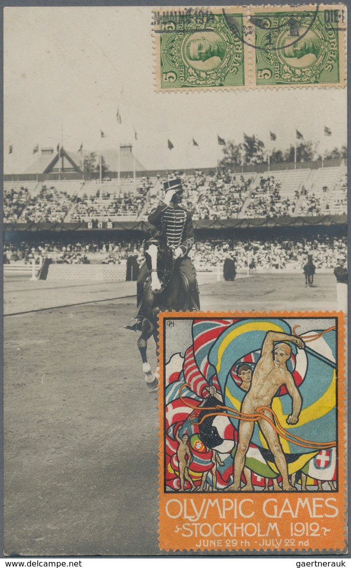 10431 Thematik: Olympische Spiele / Olympic Games: 1912, Schweden Für Stockholm '12. Lot Mit 1 Olympia-Son - Autres & Non Classés