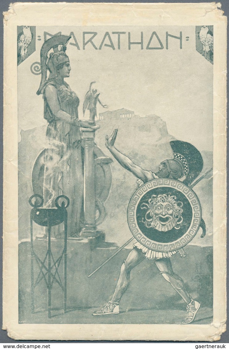 10432 Thematik: Olympische Spiele / Olympic Games: 1912, Tschechoslowakei 6 Farbige Postkarten "Marathon - - Sonstige & Ohne Zuordnung