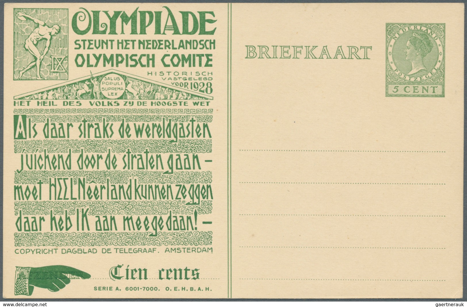 10444 Thematik: Olympische Spiele / Olympic Games: 1924/1928, Paris And Amsterdam. Lot Containing: Lebanon - Sonstige & Ohne Zuordnung