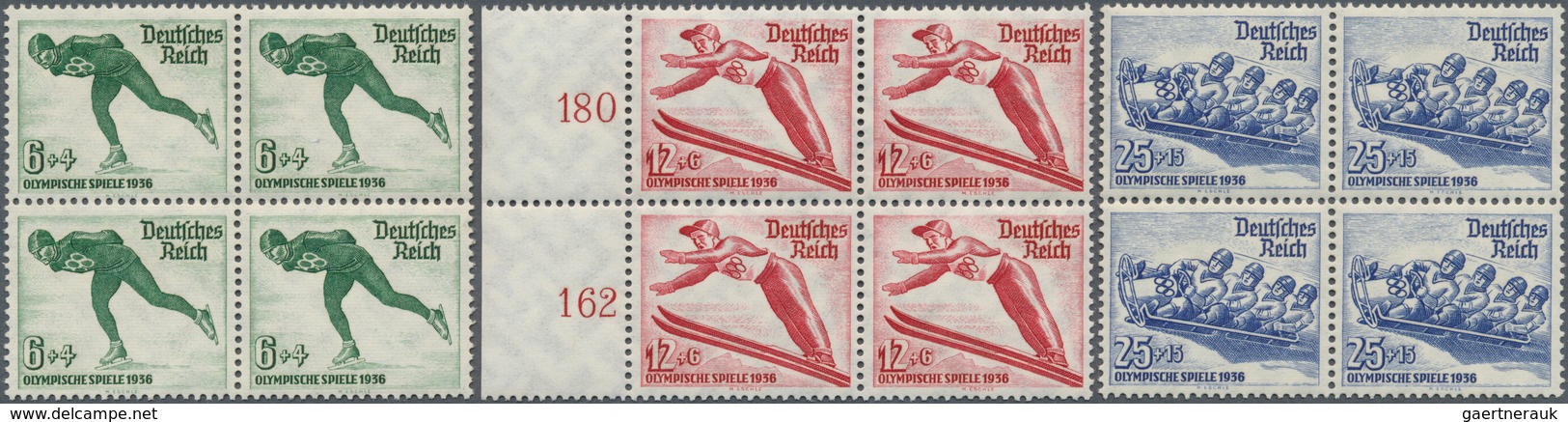 10482 Thematik: Olympische Spiele / Olympic Games: 1936, German Reich For Berlin And Garmisch. Lot Contain - Sonstige & Ohne Zuordnung