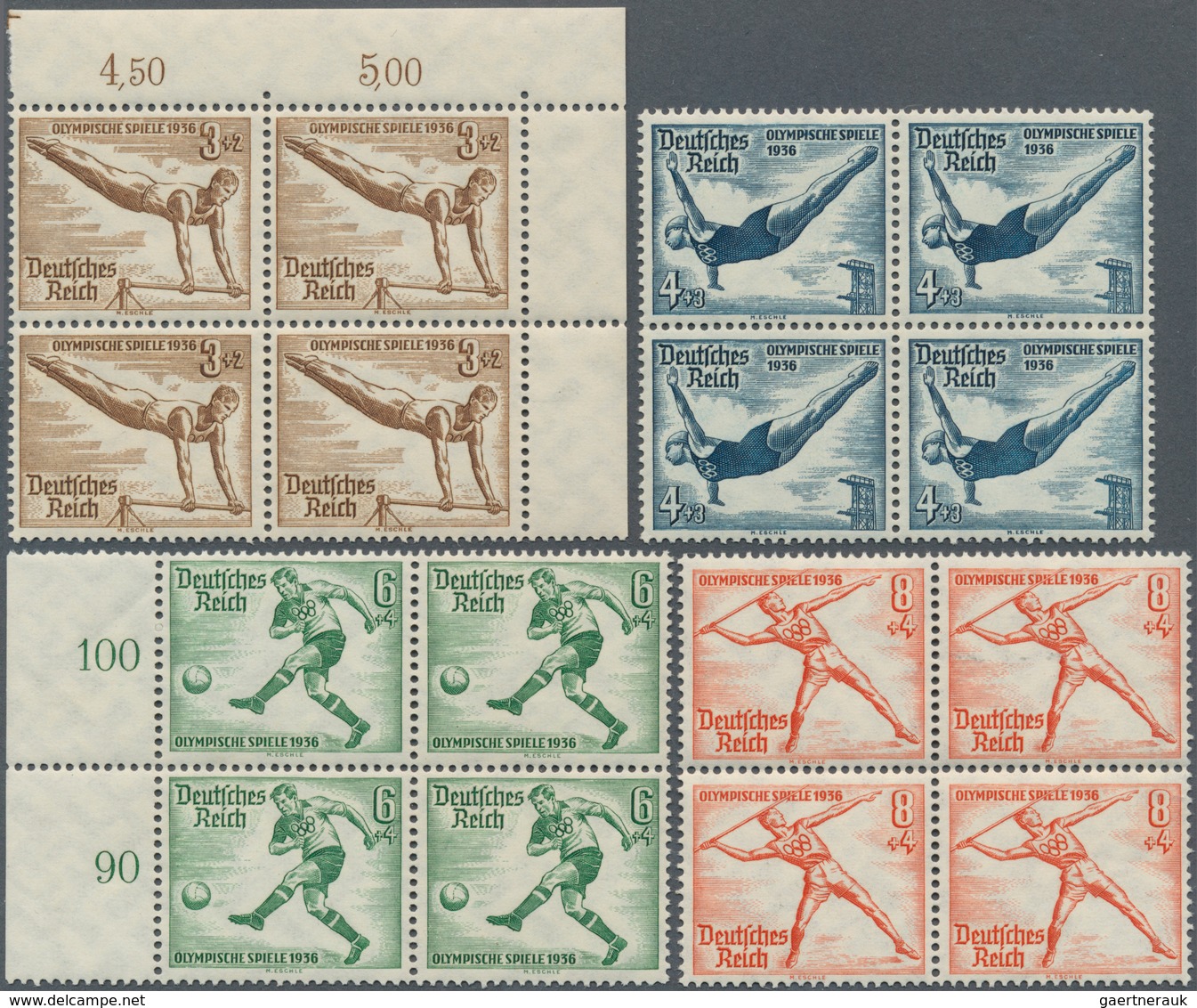 10482 Thematik: Olympische Spiele / Olympic Games: 1936, German Reich For Berlin And Garmisch. Lot Contain - Sonstige & Ohne Zuordnung