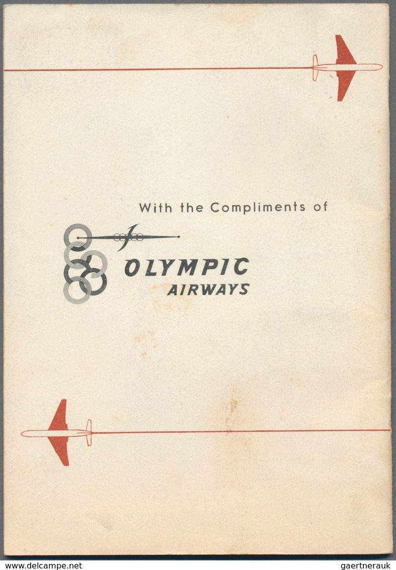 10530 Thematik: Olympische Spiele / Olympic Games: 1961: Griechenland Ankündigungsheft Der Marken Für Den - Autres & Non Classés