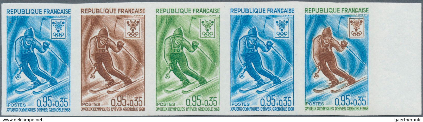 10542 Thematik: Olympische Spiele / Olympic Games: 1968, France. Complete Olympic Set "Winter Olympice Gre - Autres & Non Classés