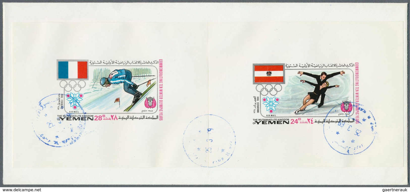 10555 Thematik: Olympische Spiele / Olympic Games: 1968, Yemen Kingdom, Olympic Winter Games 1924-1968, 1b - Sonstige & Ohne Zuordnung