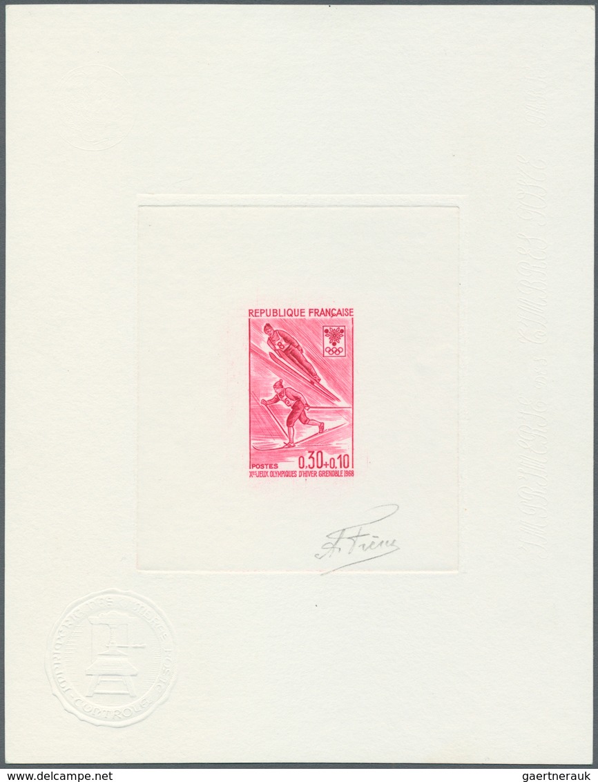 10569 Thematik: Olympische Spiele / Olympic Games: 1968, France For Grenoble Olympic Winter Games. Set Of - Autres & Non Classés