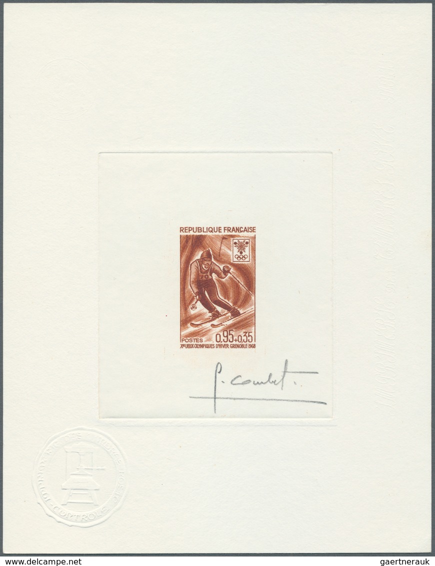 10569 Thematik: Olympische Spiele / olympic games: 1968, France for Grenoble Olympic Winter Games. Set of