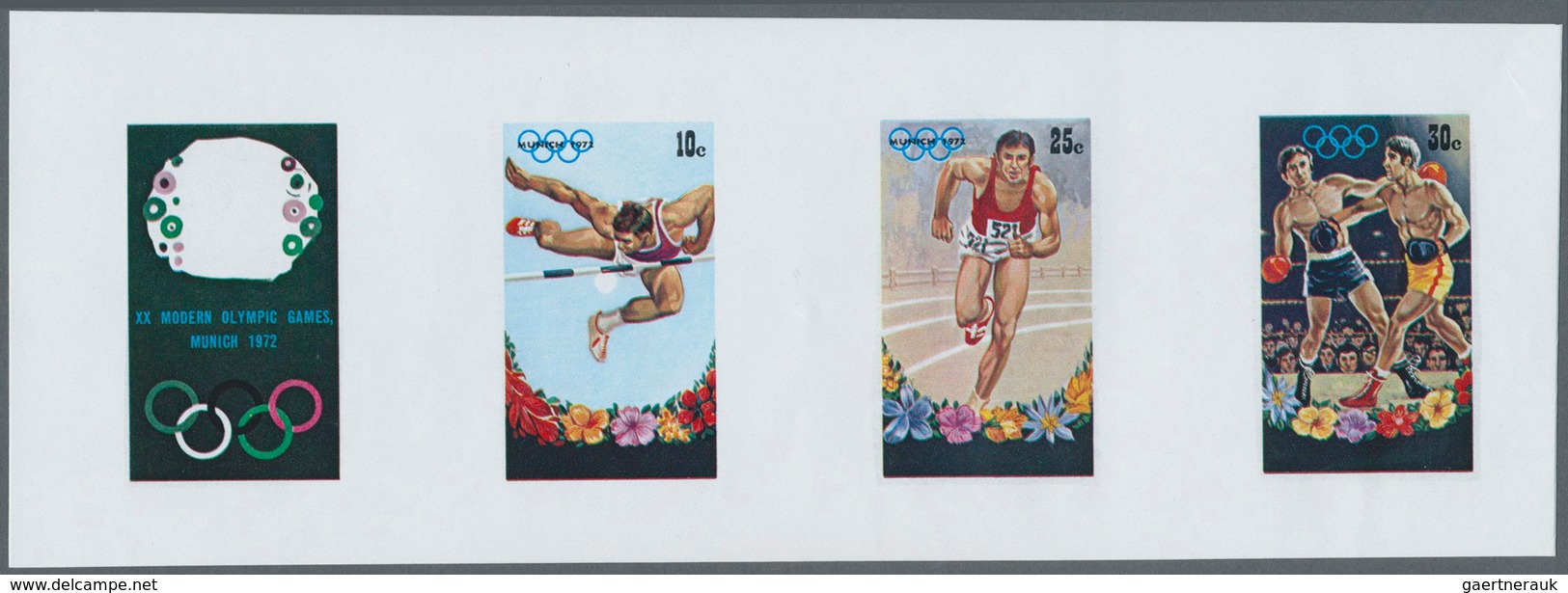 10590 Thematik: Olympische Spiele / olympic games: 1972, OLYMPIC SUMMER GAMES MUNICH '72, high jump, runni