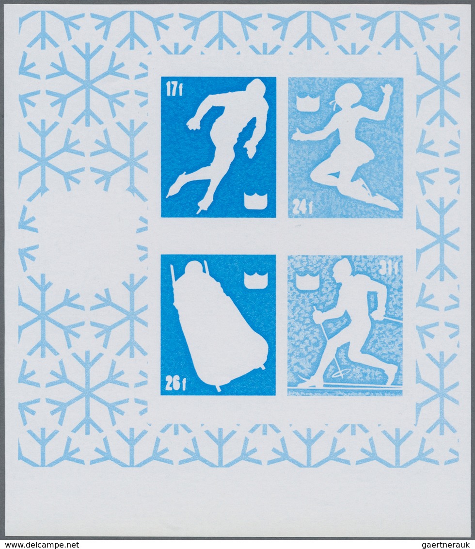 10607 Thematik: Olympische Spiele / Olympic Games: 1976, BURUNDI: Olympic Winter Games Innsbruck Two Diffe - Autres & Non Classés