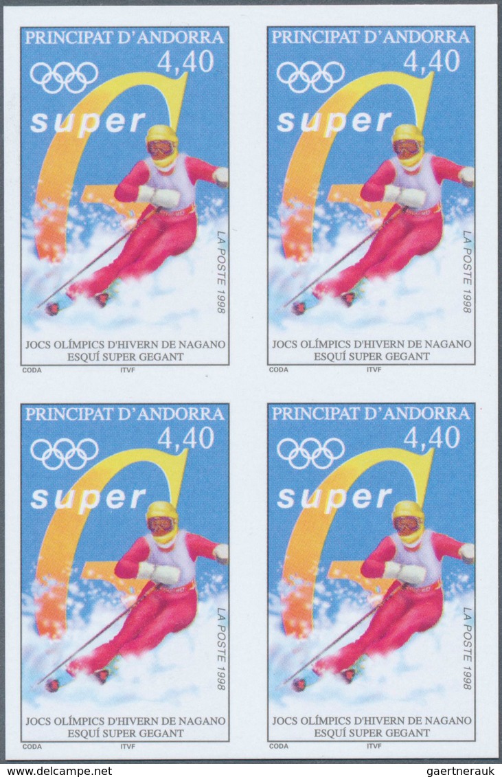 10630 Thematik: Olympische Spiele / Olympic Games: 1998, Andorra (F.A.). Winter Olympics Nagano. Olympic S - Sonstige & Ohne Zuordnung