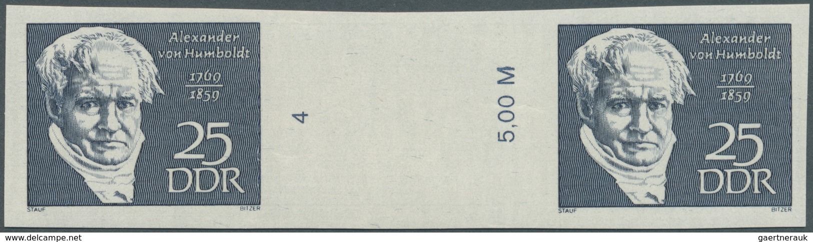 10634 Thematik: Persönlichkeiten / Personalities: 1969, DDR: Berühmte Persönlichkeiten 25 Pf. 'Alexander F - Sonstige & Ohne Zuordnung