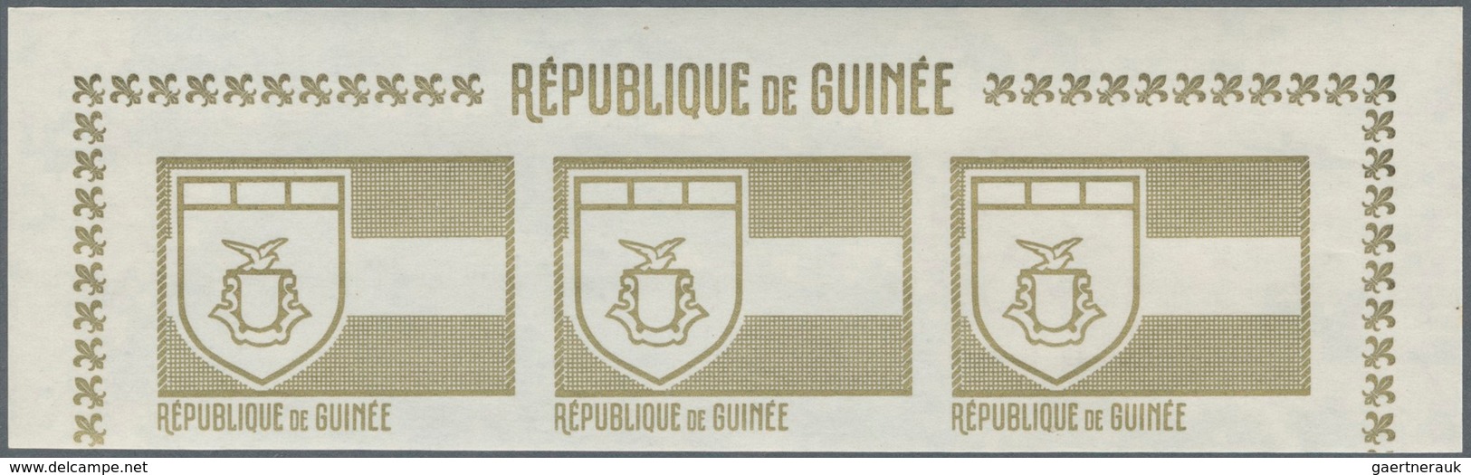 10684 Thematik: Pfadfinder / Boy Scouts: 1969, SCOUTS IN GUINEA, Emblem Of The Scouts - 8 Items; Progressi - Autres & Non Classés