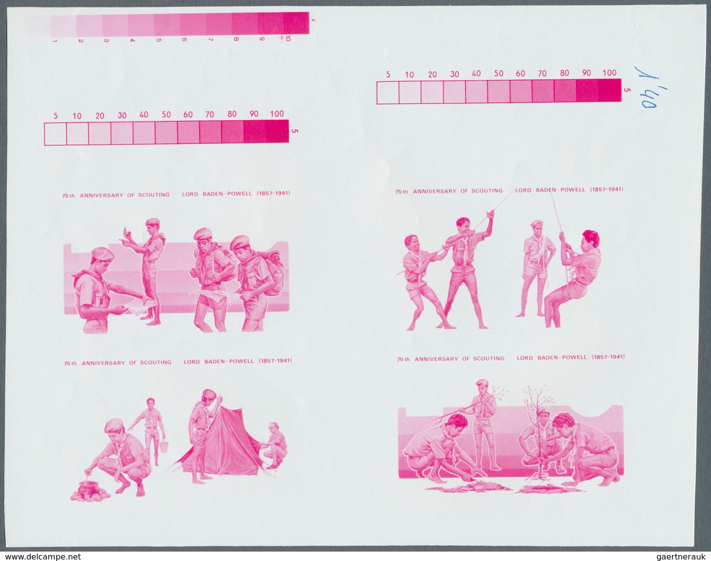 10706 Thematik: Pfadfinder / Boy Scouts: 1983, 75th ANNIVERSARY OF SCOUTING - 8 Items; Cook Islands, Colle - Autres & Non Classés