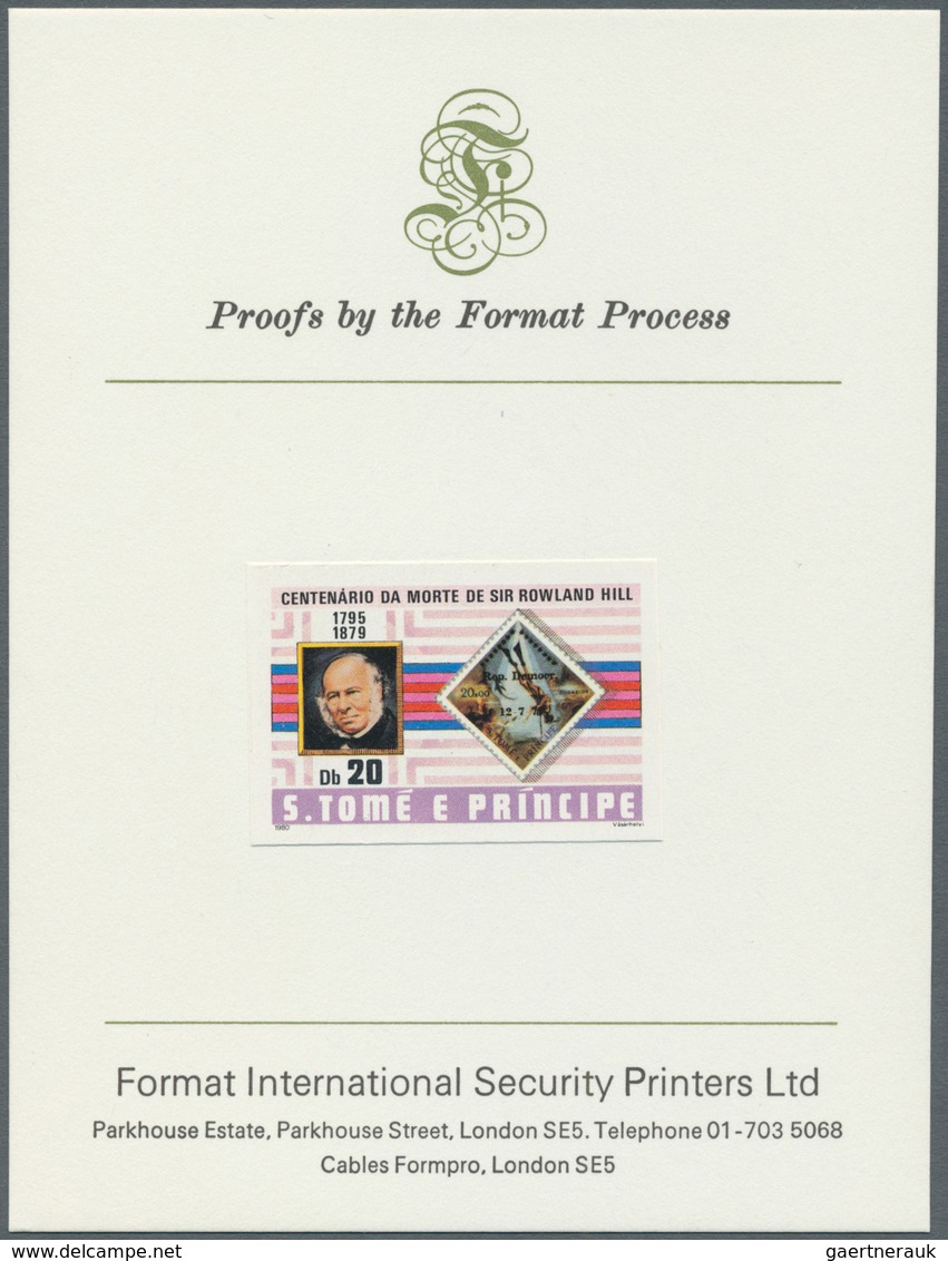 10731 Thematik: Post / Post: 1980, SAO TOME E PRINCIPE: 100 Years Death Of ROWLAND HILL Complete Set Of Fo - Poste