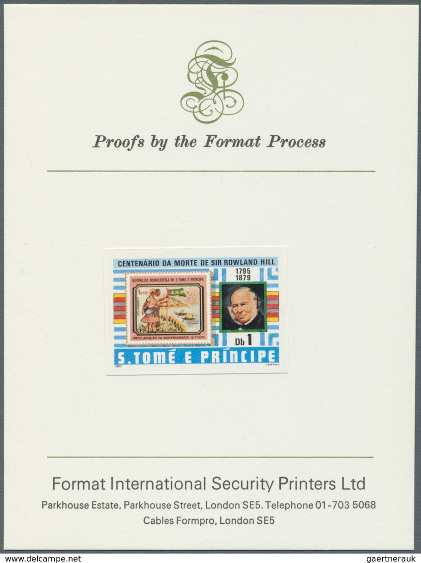 10731 Thematik: Post / Post: 1980, SAO TOME E PRINCIPE: 100 Years Death Of ROWLAND HILL Complete Set Of Fo - Poste