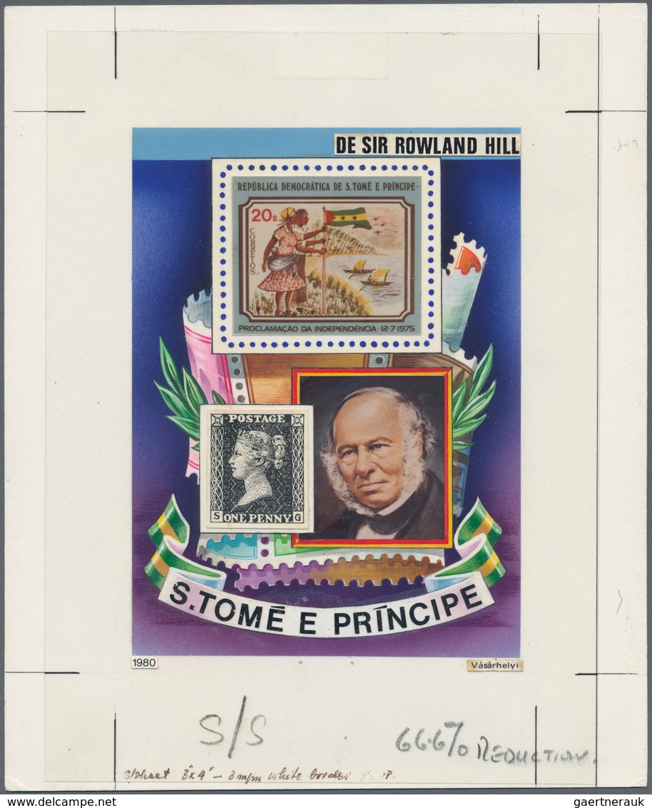 10732 Thematik: Post / Post: 1980, SAO TOME E PRINCIPE: 100 Years Death Of ROWLAND HILL Complete Set Of Fo - Poste