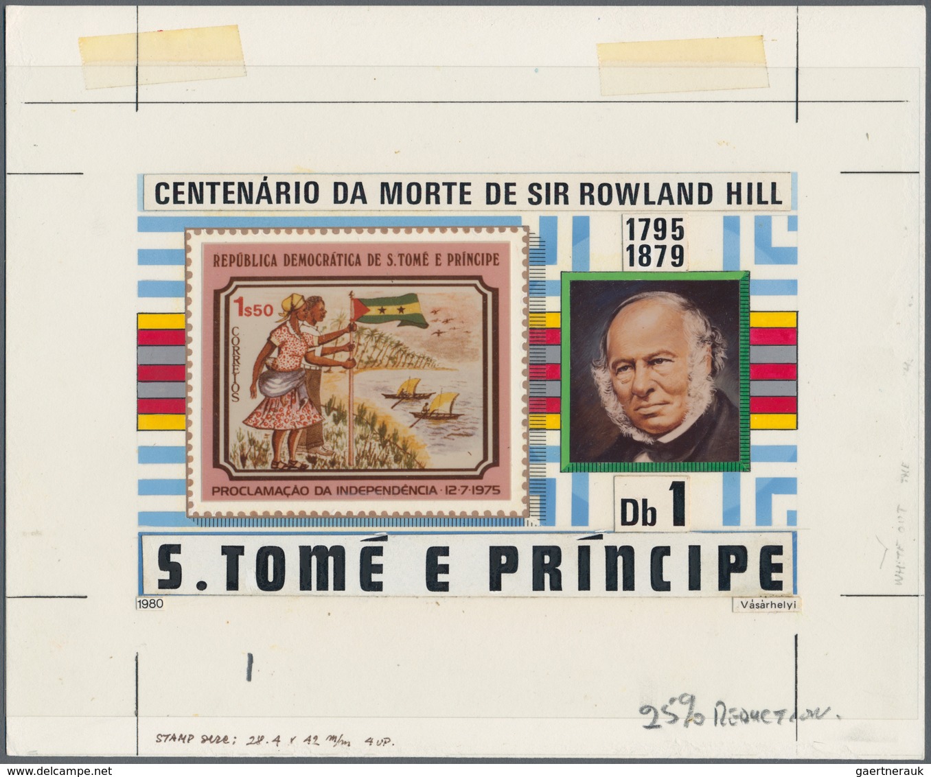 10732 Thematik: Post / Post: 1980, SAO TOME E PRINCIPE: 100 Years Death Of ROWLAND HILL Complete Set Of Fo - Poste