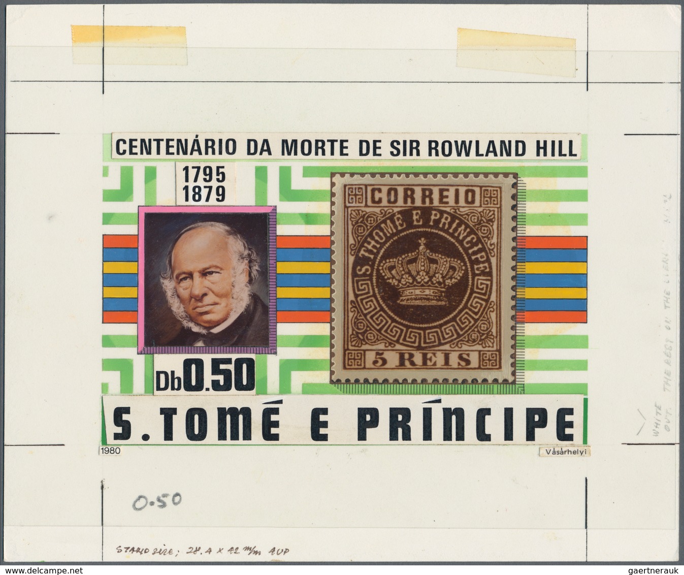 10732 Thematik: Post / Post: 1980, SAO TOME E PRINCIPE: 100 Years Death Of ROWLAND HILL Complete Set Of Fo - Poste