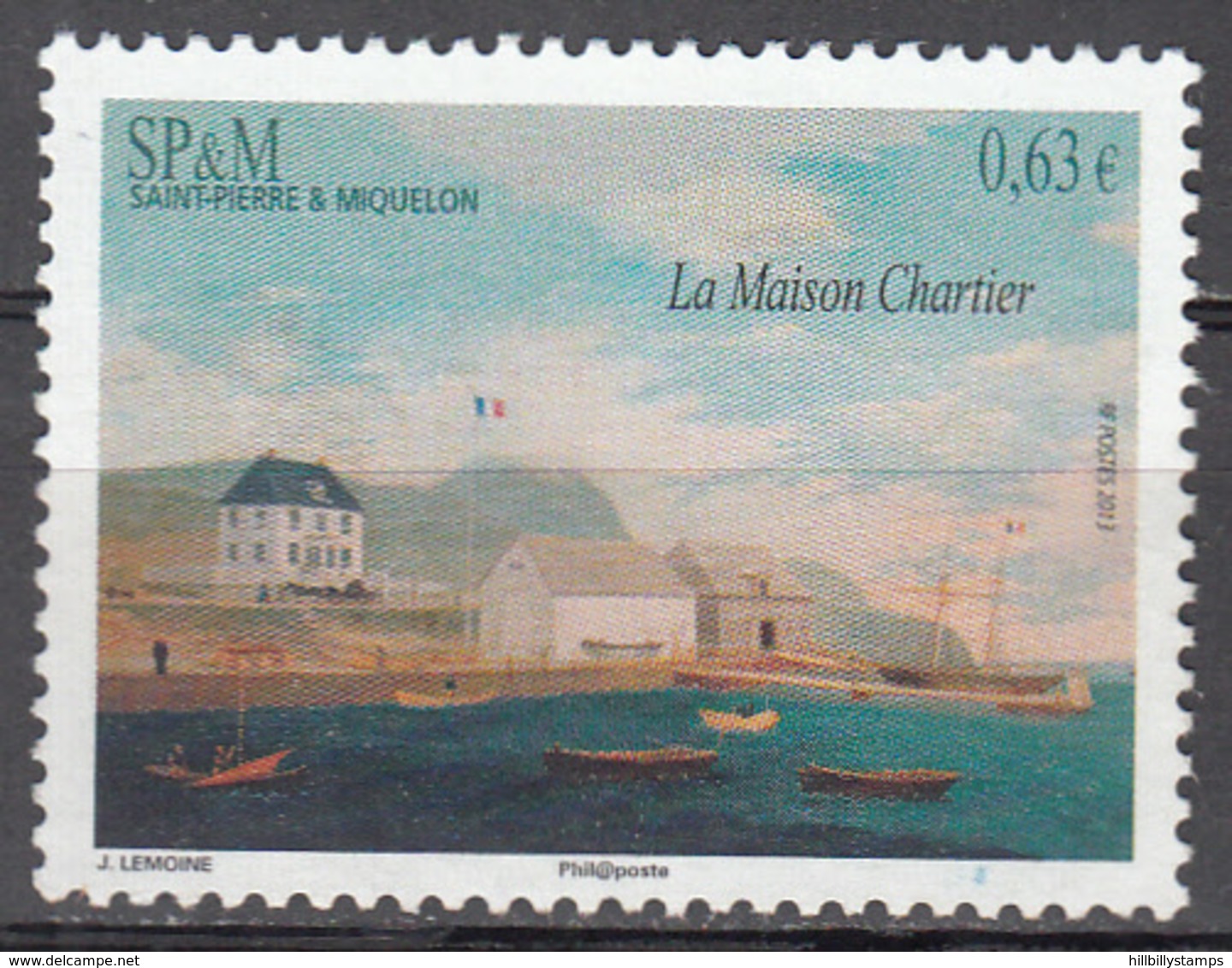 ST. PIERRE AND MIQUELON    SCOTT NO. 967    USED    YEAR  2013 - Usados