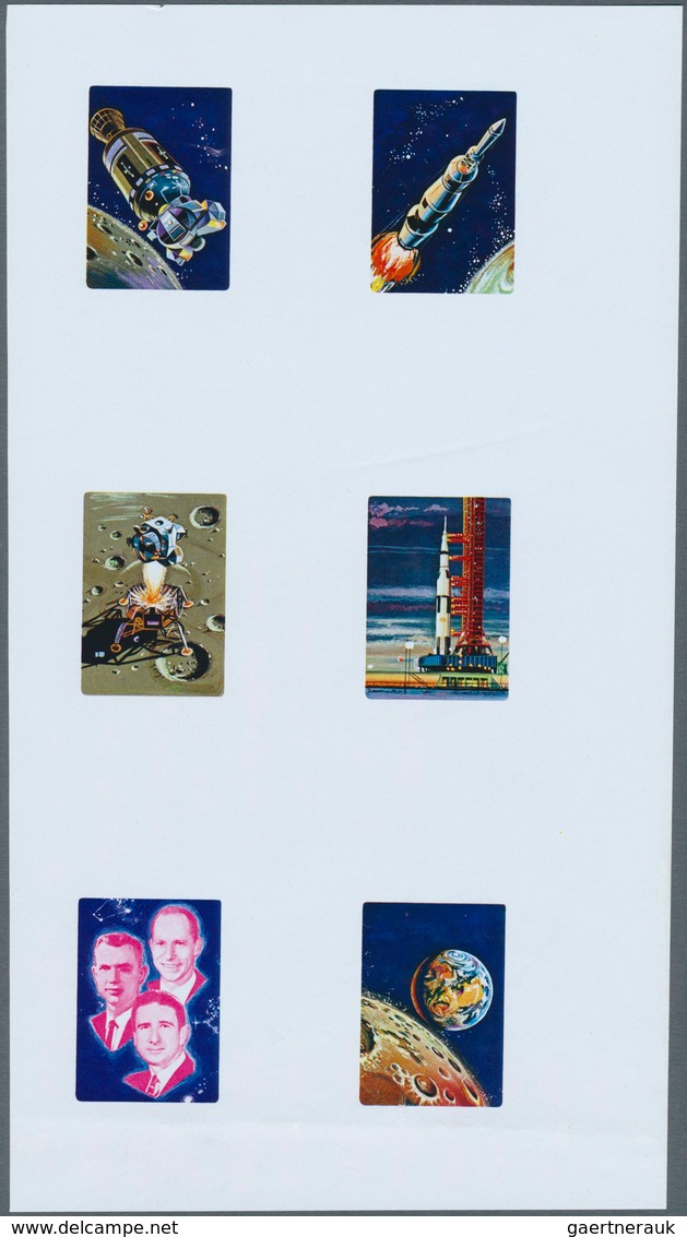 10758 Thematik: Raumfahrt / Astronautics: 1971, Manama. Apollo 15. Collective, Progressive Proof (7 Phases - Autres & Non Classés