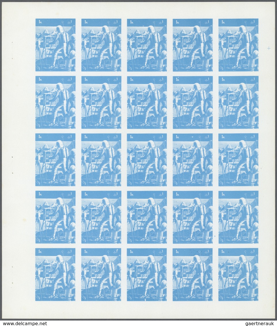 10779 Thematik: Raumfahrt / Astronautics: 1972. Sharjah. Progressive Proof (5 Phases) In Complete Sheets O - Autres & Non Classés