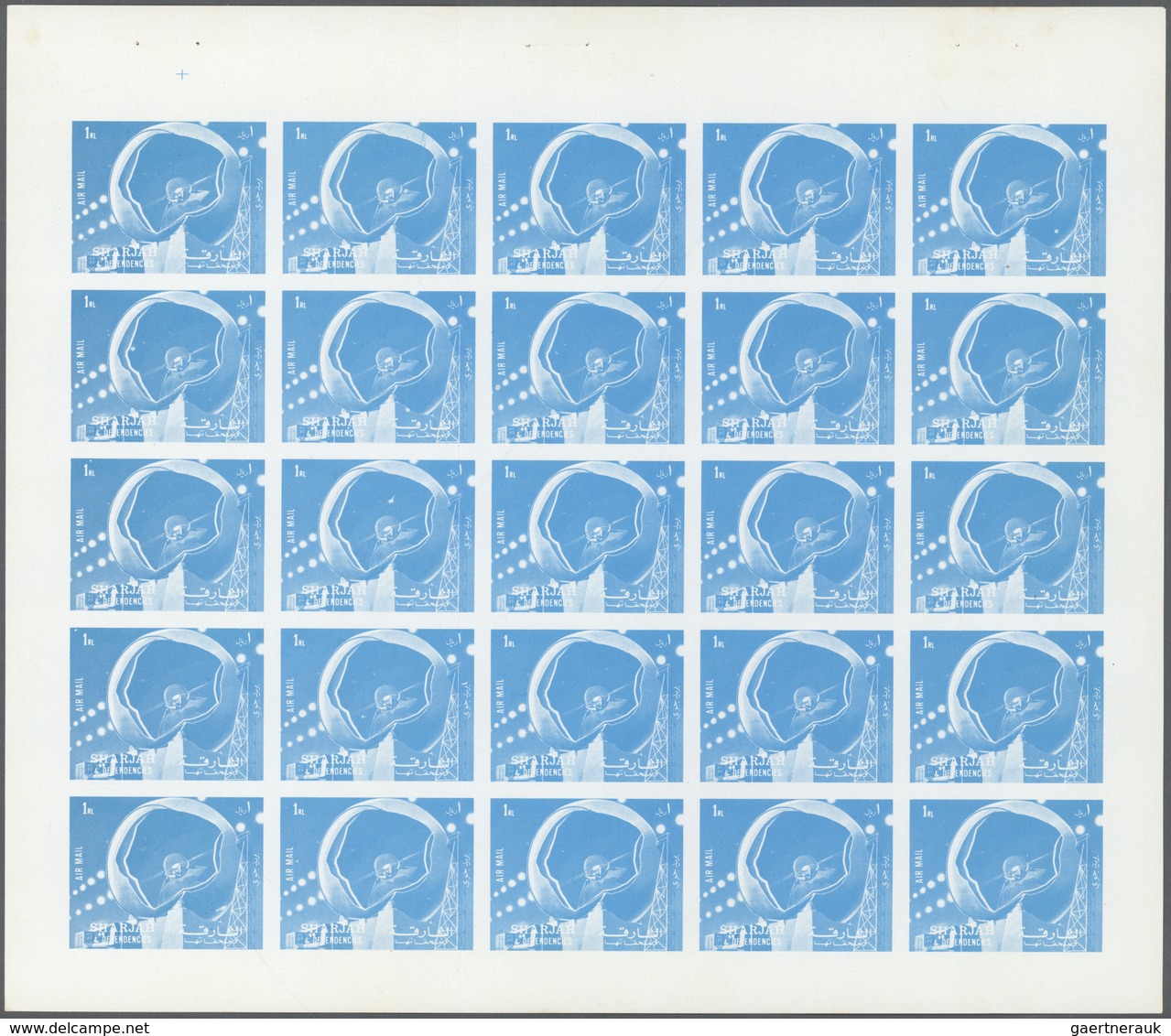 10780 Thematik: Raumfahrt / Astronautics: 1972. Sharjah. Progressive Proof (5 Phases) In Complete Sheets O - Autres & Non Classés