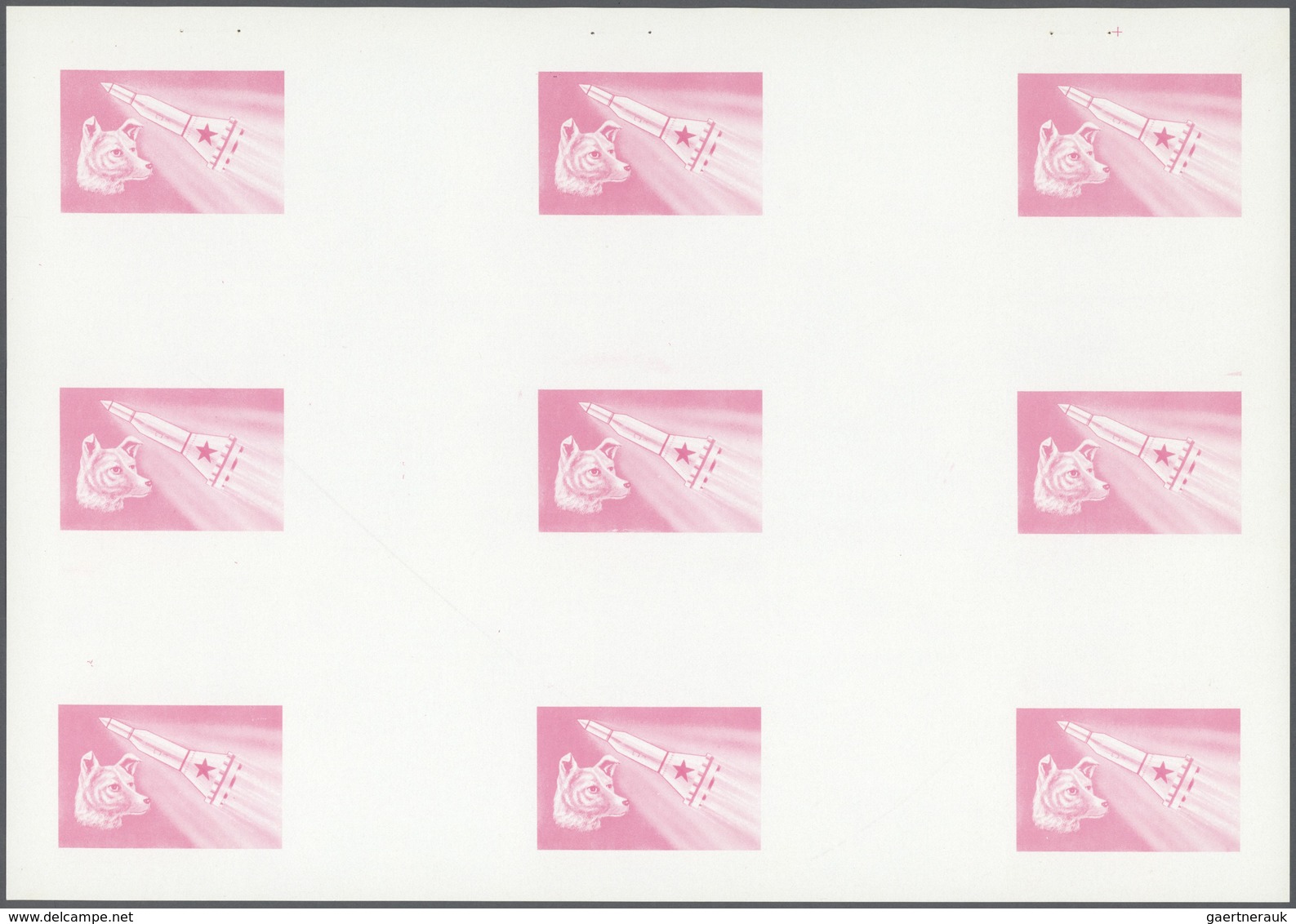 10783 Thematik: Raumfahrt / Astronautics: 1972. Sharjah. Progressive Proof (6 Phases) In Complete Sheets C - Autres & Non Classés