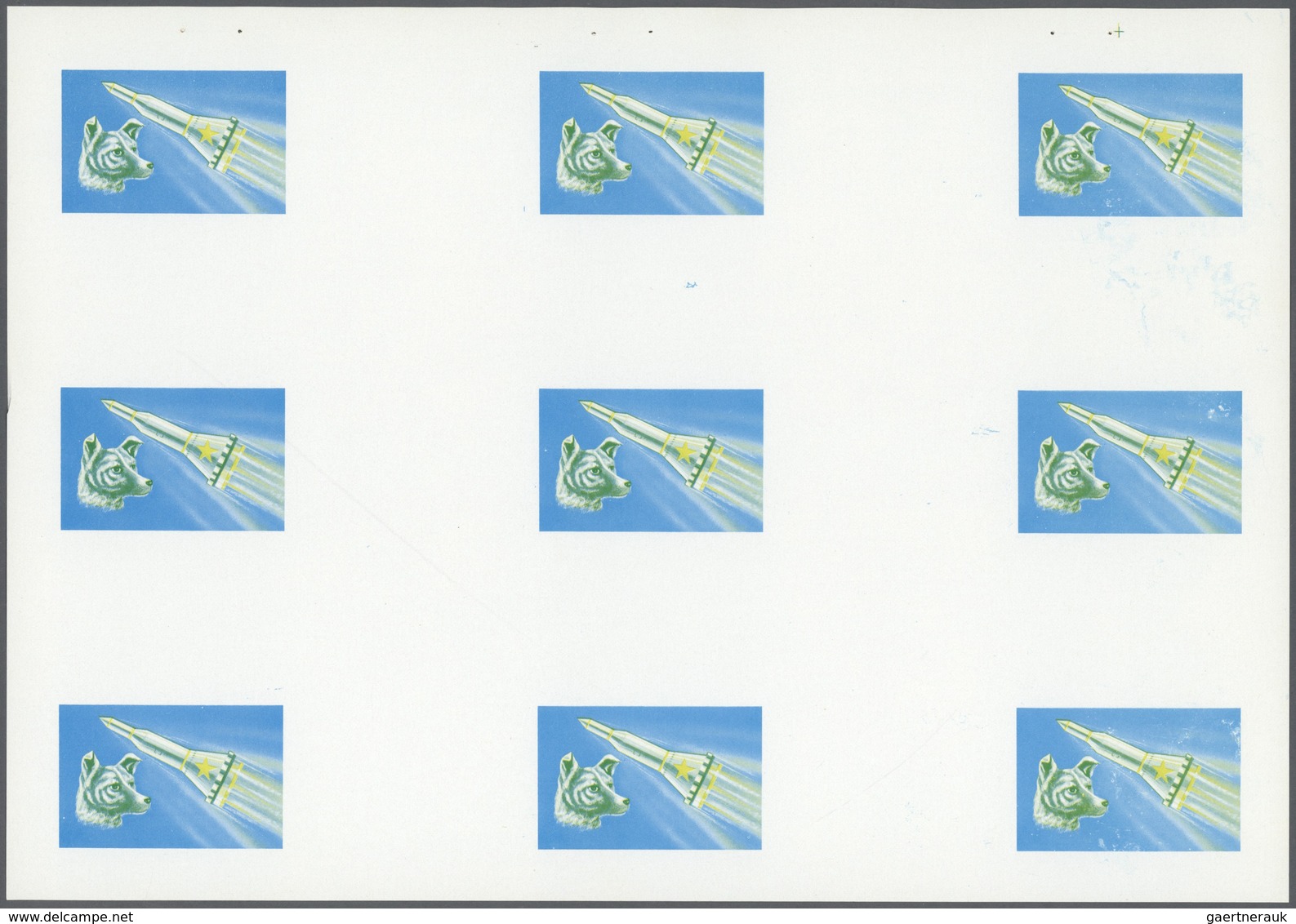 10783 Thematik: Raumfahrt / Astronautics: 1972. Sharjah. Progressive Proof (6 Phases) In Complete Sheets C - Autres & Non Classés