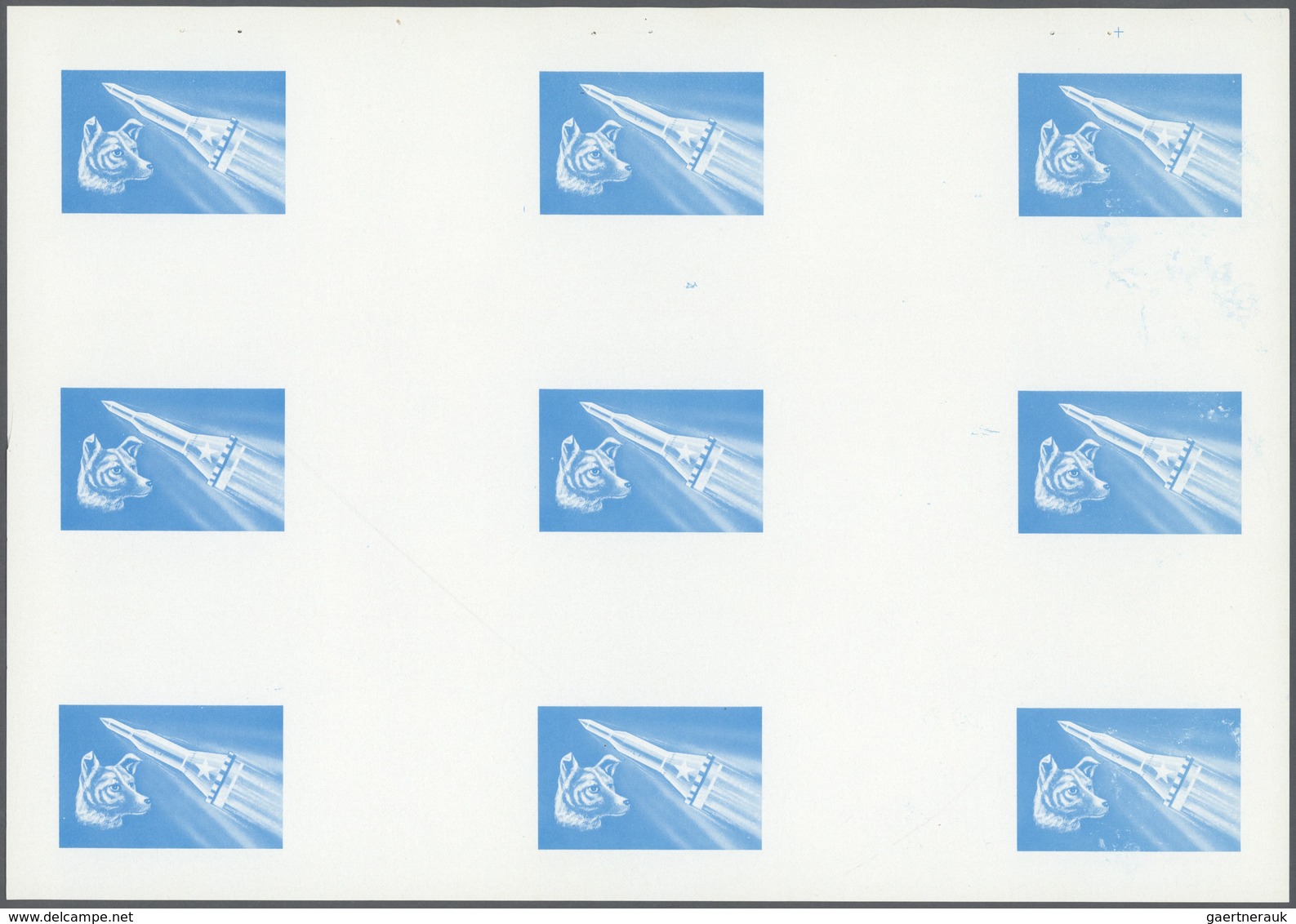 10783 Thematik: Raumfahrt / Astronautics: 1972. Sharjah. Progressive Proof (6 Phases) In Complete Sheets C - Autres & Non Classés