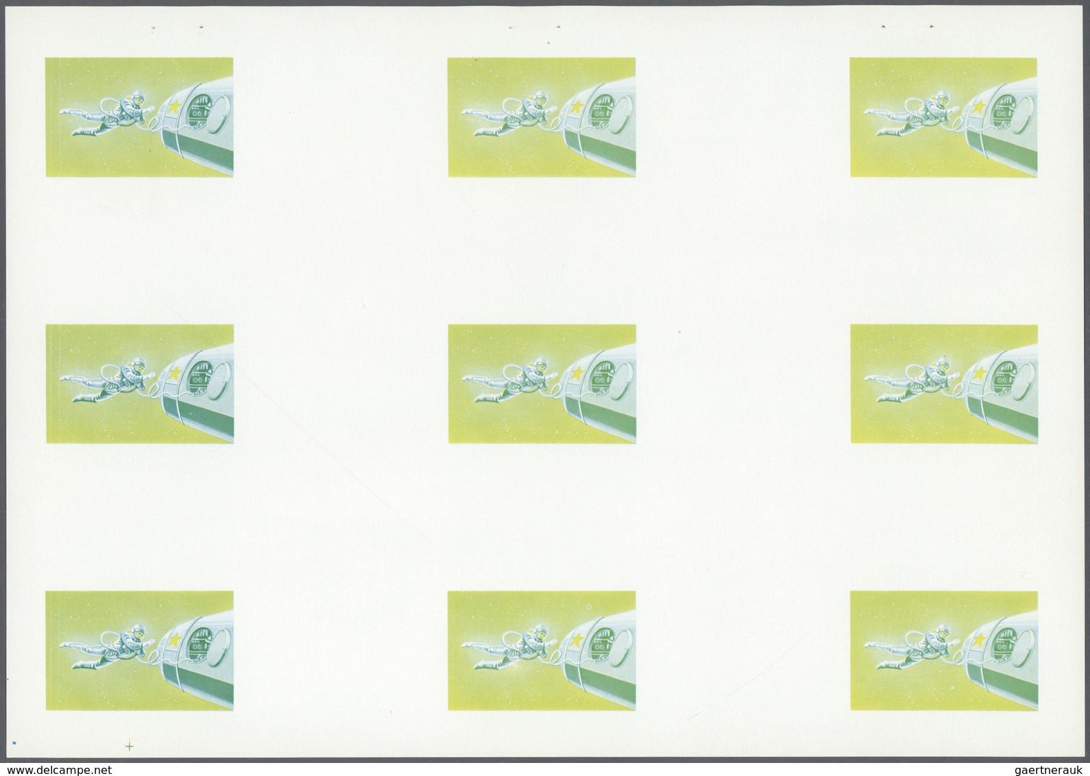 10784 Thematik: Raumfahrt / Astronautics: 1972. Sharjah. Progressive Proof (6 Phases) In Complete Sheets C - Autres & Non Classés