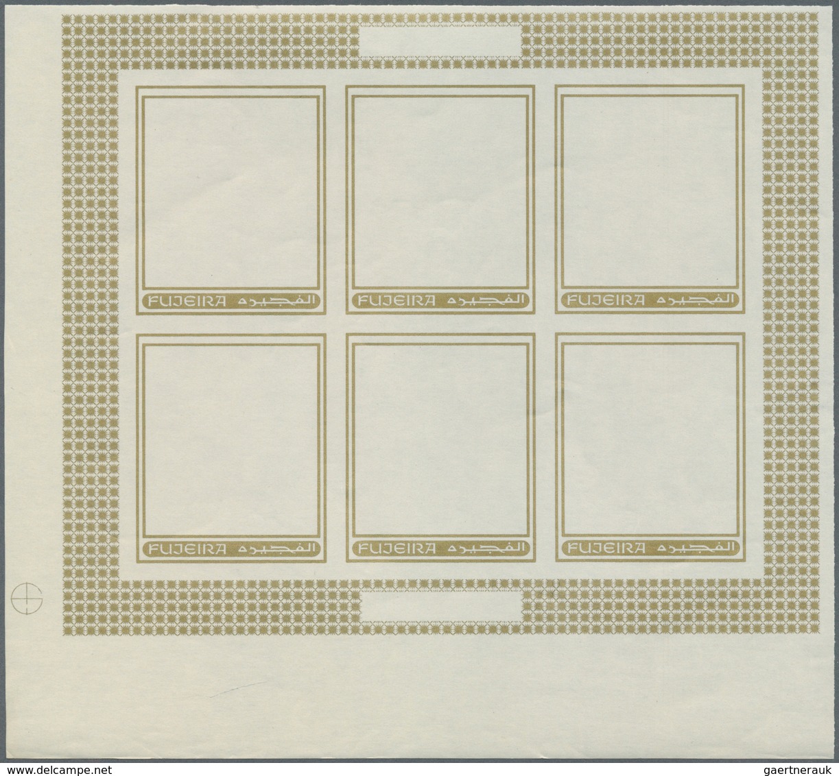 10813 Thematik: Religion / Religion: 1970, Fujeira. Progressive Proof (7 Phases) In Miniature Sheets Of 6 - Autres & Non Classés