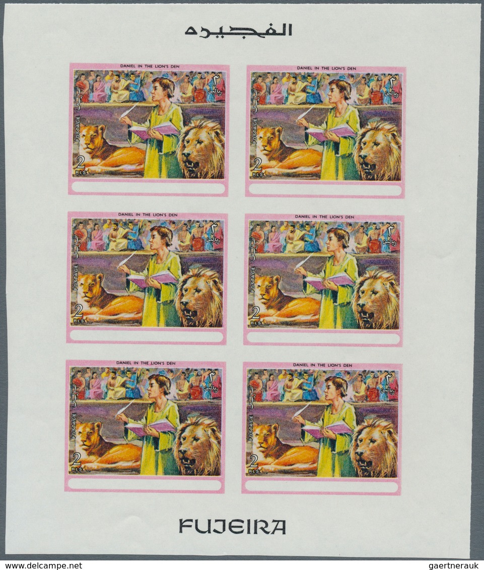 10818 Thematik: Religion / Religion: 1970, FUJEIRA: Scenes From The Bible UNISSUED 2r. Stamp 'Daniel In Th - Altri & Non Classificati