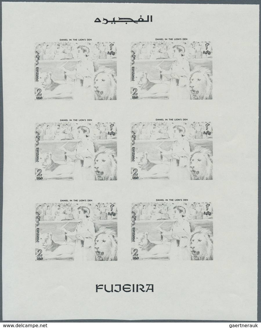 10818 Thematik: Religion / Religion: 1970, FUJEIRA: Scenes From The Bible UNISSUED 2r. Stamp 'Daniel In Th - Sonstige & Ohne Zuordnung