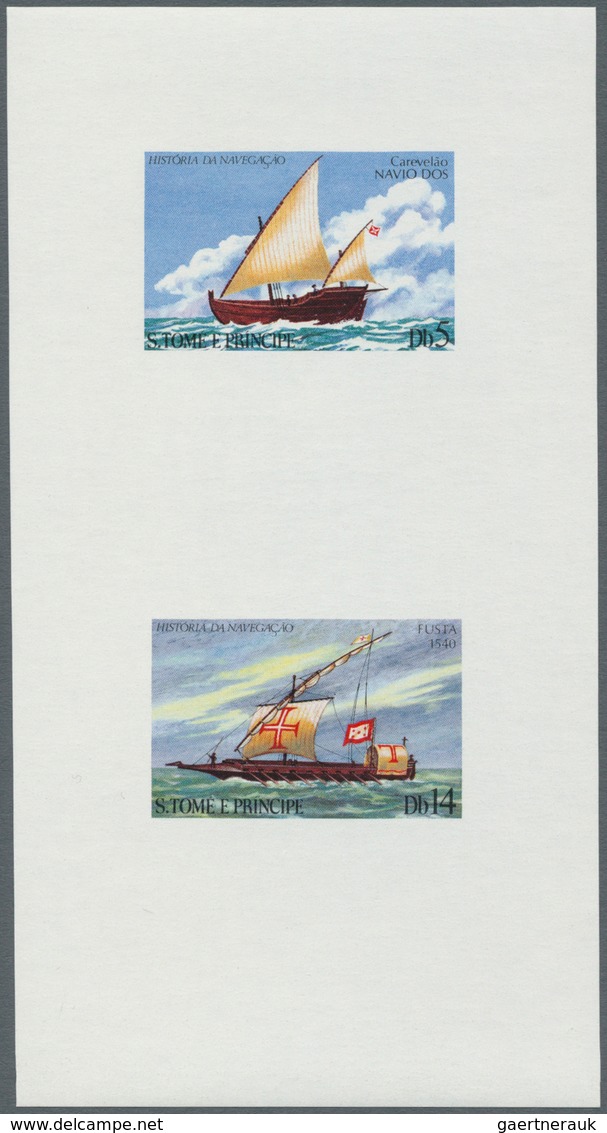 10882 Thematik: Schiffe-Segelschiffe / Ships-sailing Ships: 1979, SAO TOME E PRINCIPE: Sailing Ships Set O - Bateaux