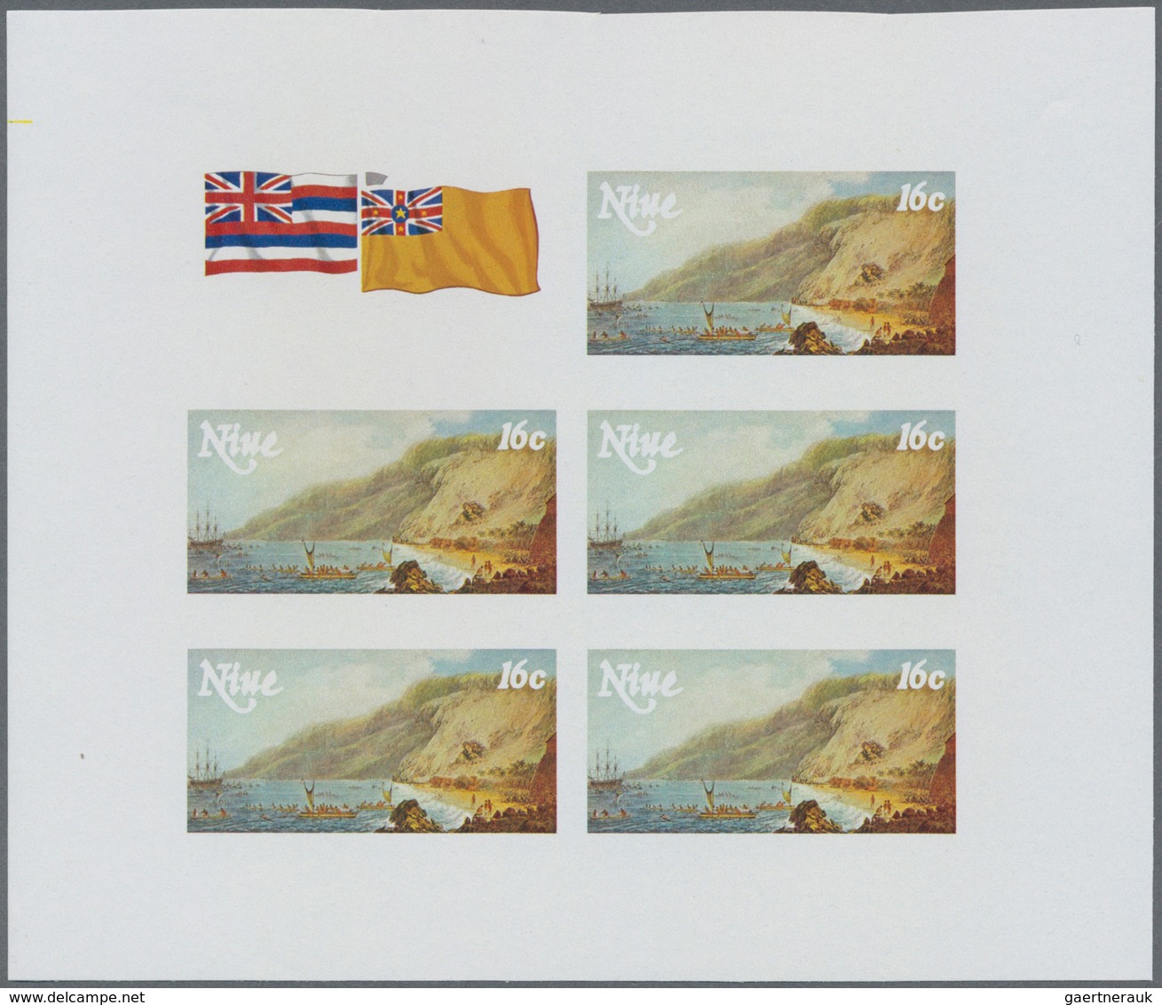 10885 Thematik: Seefahrer, Entdecker / sailors, discoverers: 1978, NIUE: 200 years landing of James Cook a