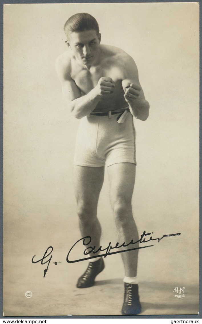 10912 Thematik: Sport-Boxen / sport-boxing: 1920/1930 (ca.), 11 verschiedene Fotokarten, meist frz. Boxer,