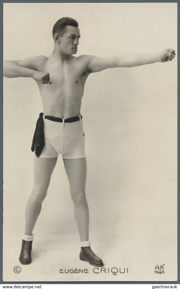 10912 Thematik: Sport-Boxen / sport-boxing: 1920/1930 (ca.), 11 verschiedene Fotokarten, meist frz. Boxer,