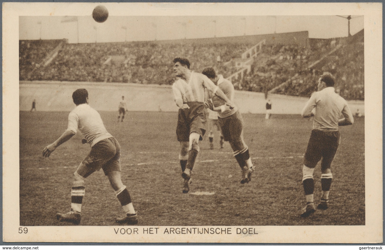 10917 Thematik: Sport-Fußball / Sport-soccer, Football: 1928, Olympische Spiele 1928 - Amsterdam, Vier Off - Autres & Non Classés