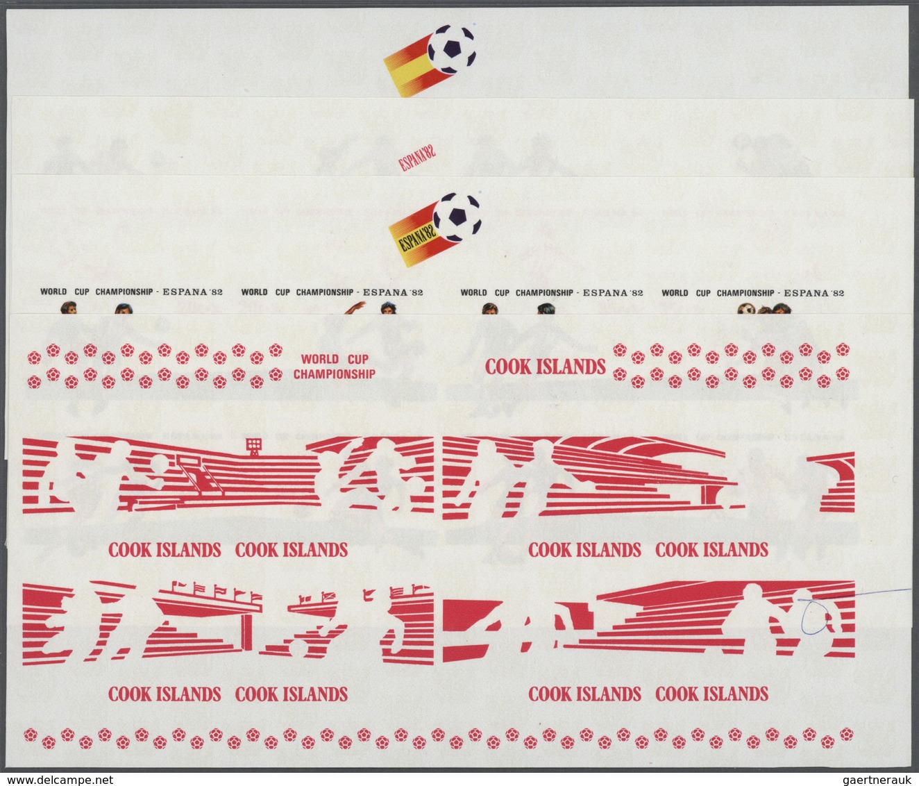 10962 Thematik: Sport-Fußball / Sport-soccer, Football: 1981, SOCCER WORLD CUP SPAIN '82, Playing Scenes - - Autres & Non Classés